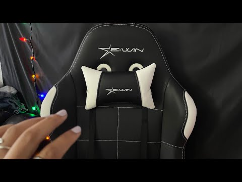 ASMR Variety Triggers with E-win Gaming Chair [Leather, Plastic, Metal]