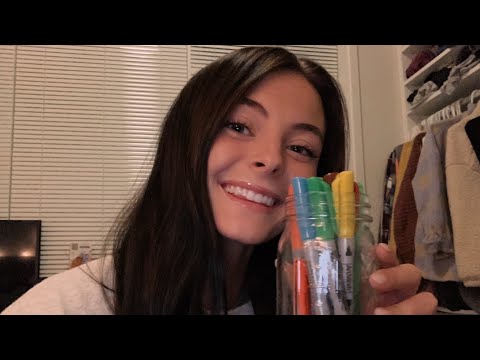 ASMR | Tracing/Coloring Your Face | Relaxing Whispers & Personal Attention