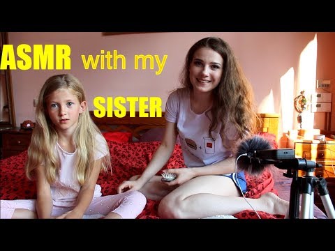 ASMR| Testing ASMR on my little sister | Playing with makeup | Soft spoken\whisper\inaudible whisper