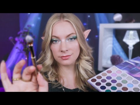 ASMR Getting You Ready For The Aurora Fairy Ball (Doing Your Makeup, Styling Your Hair & Outfit)