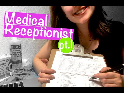 Doctor Receptionist Roleplay 📋 Medical ASMR | Typing, writing