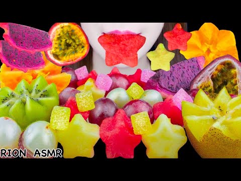 【ASMR】FRUITS PARTY💖 PASSION FRUIT,PITAYA,LYCHEE,WATERMELON MUKBANG 먹방 EATING SOUNDS NO TALKING