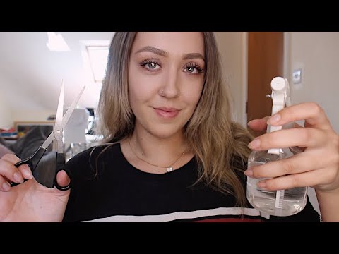 ASMR Relaxing Haircut and Head Massage Roleplay (Personal Attention)