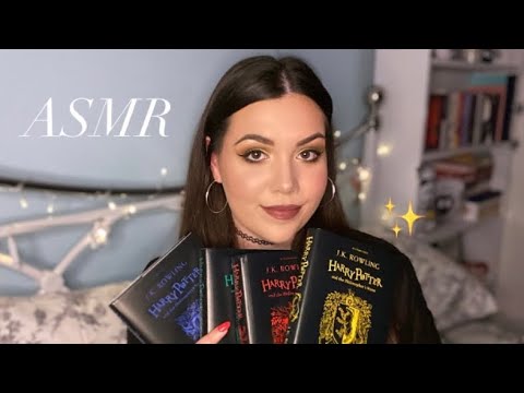 ASMR | Harry Potter 20th Anniversary Collection ✨ (tapping, scratching, reading, page flipping) 🔮⚡️