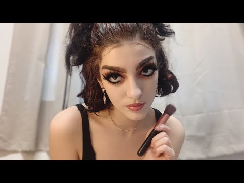 The Mean Girl in Class does your Makeup ASMR🖤