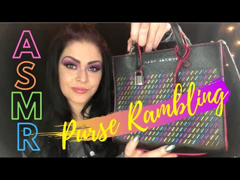 ASMR Purses | Show and Tell | Soft Spoken Rambling, Tapping and Scratching Handbags 👜👛🎒Louis Vuitton