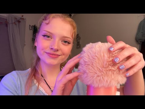 ASMR ✨~ ✨MIC TRIGGERS W INAUDIBLE WHISPERS 💤💜