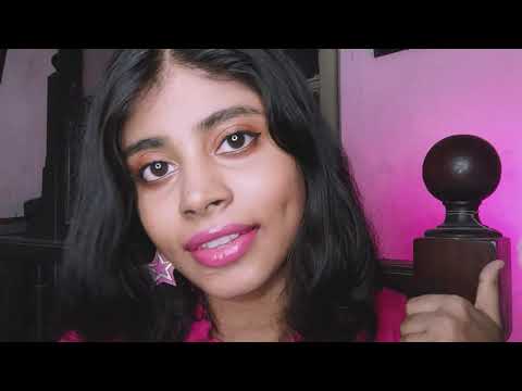 ASMR Indian Girl Spit Painting on Face | Personal Attention, Face Touching | Indian ASMR