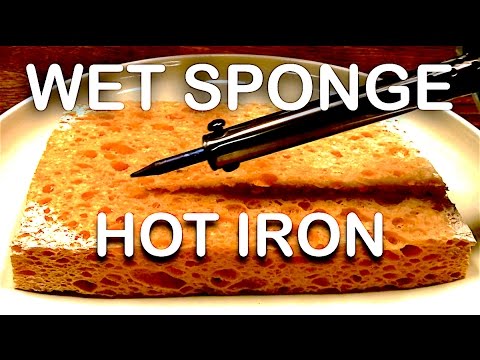 ASMR Trash or Trigger? Wet Sponge Hot Iron