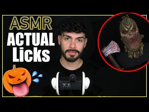 ASMR - Halloween Ear Licking Sounds (Male Whisper for Sleep & Relaxation)