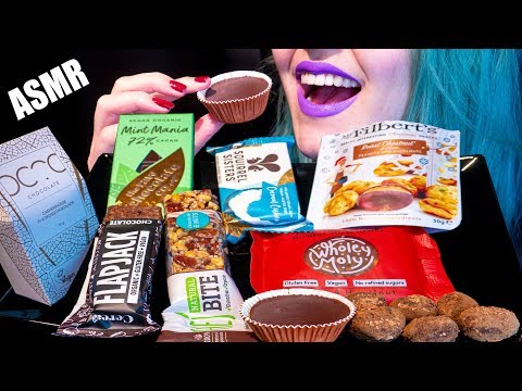 ASMR: Peanut Butter Cup, Mint Choc, Flapjack | New English Candy & Snacks 🍪 ~ Relaxing [No Talking]😻
