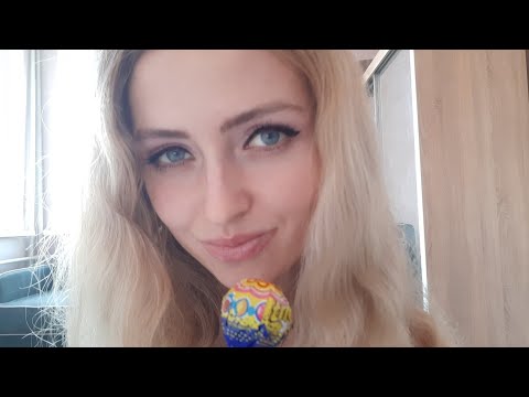 Asmr licking sucking lollipop with cute girl &asmr talking with best friend &Asmr whispering,mouth s