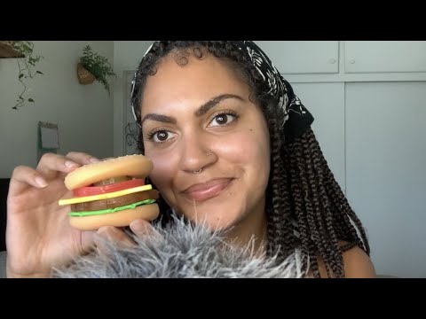 ASMR With A Squishy Burger Fidget Toy (Whispered)