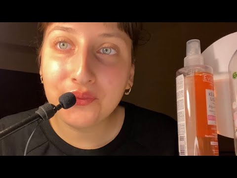 Asmr relaxing spa facial treatment for sleep and relaxation🥰💚✨