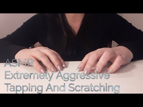 ASMR Extremely Aggressive Tapping And Scratching (No Talking)