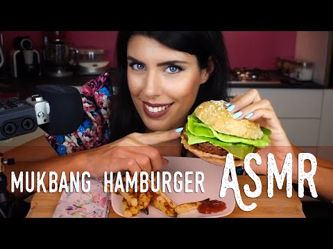 ASMR ita - 🍔 HAMBURGER MUKBANG (Eating Sounds e Whispering)