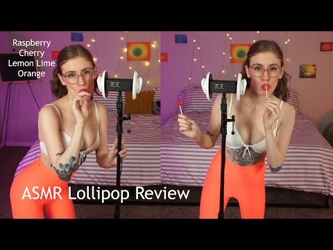 ASMR Lollipop Review with Mouth Sounds & Whispers | One of them is GROSS!