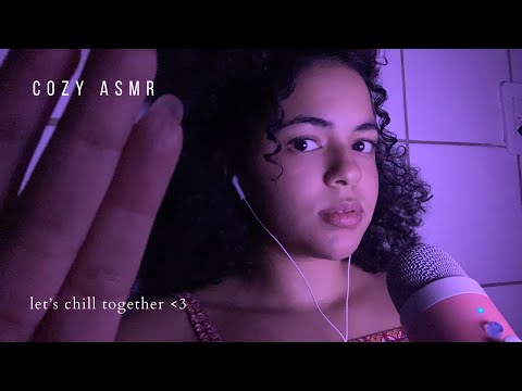 ASMR clicky whispers to help you relax 😴 | low light, cozy asmr