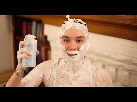 ASMR | Covering Myself in Shaving Cream