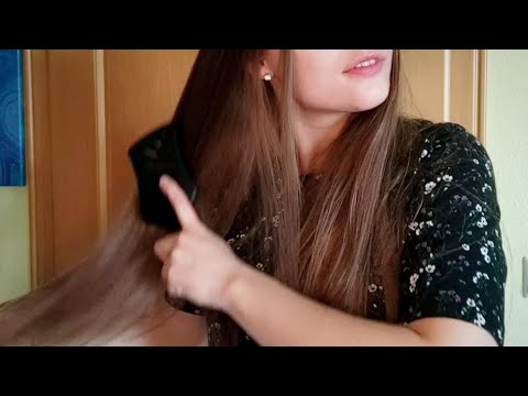 ASMR Long Hair Brushing and Hair Play for Relaxation and Tingles