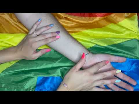🏳️‍🌈 ASMR 🏳️‍🌈 Arm & hand tracing 🏳️‍🌈 I'm proud of you 🏳️‍🌈 4K