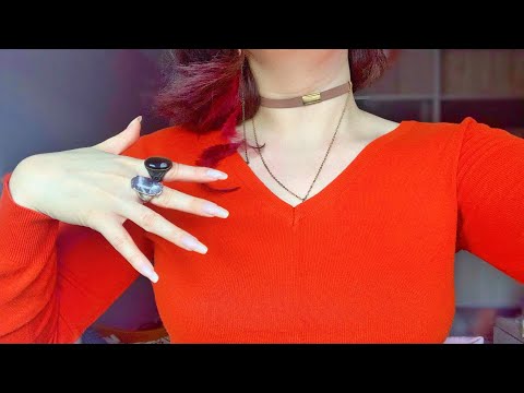ASMR: Chaotic Scratching On Myself 🦊 Shirt & Jewelry 🧡 (feat. lawnmower)