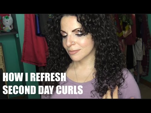 How To  Refresh Second Day Curls