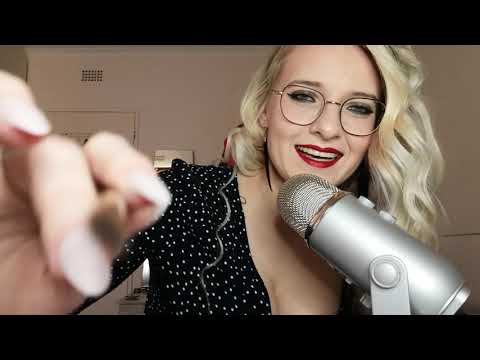 ASMR face touching, plucking & personal attention