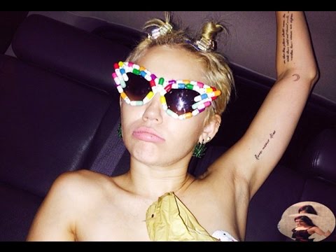 Miley Cyrus Goes Topless Wears Nipple Pasties at NY Fashion Week After Party : Miley Cyrus Review