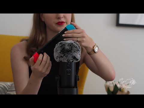 ASMR | Tapping on Nintendo Switch (with tingly echo sound effect) - no talking