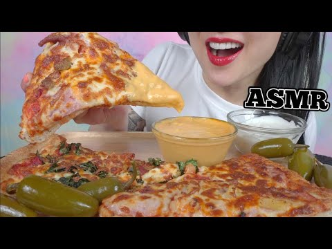ASMR PIZZA + CHEESE SAUCE + RANCH (EATING SOUNDS) NO TALKING | SAS-ASMR