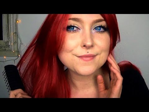 ASMR 💗 Cutie Brushes Her Long Red Hair For You 💗