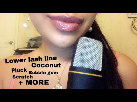 ASMR~ Super Tingly Trigger Words + Mouth Sounds (coconut, chocolate, lower lash line + more)