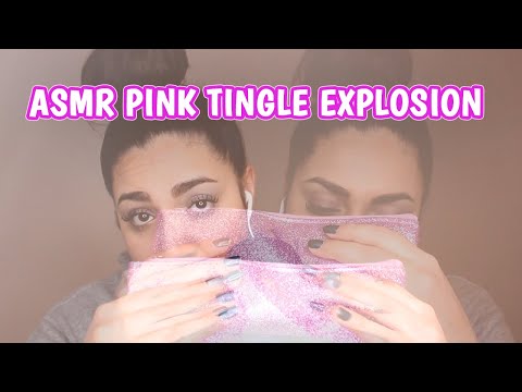 [ASMR] Inaudible Whipser, Tapping, Crinkles | PINK TINGLE EXPLOSION💖