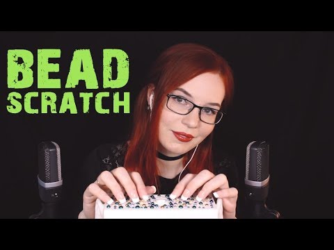 ASMR Scratching Beads, Mic Case and Ears - Ear Rubbing, Cupping, Tapping on Case - Whisper, Quad