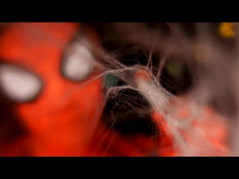 ASMR Web Removal off Camera Lens (Whispered Spiderman RP)