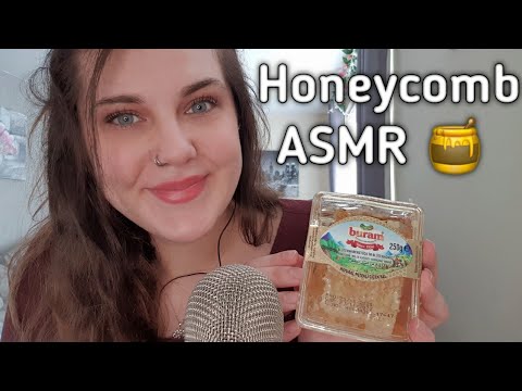 ASMR Eating Honeycomb 🍯 Mouth Sounds + Whispering