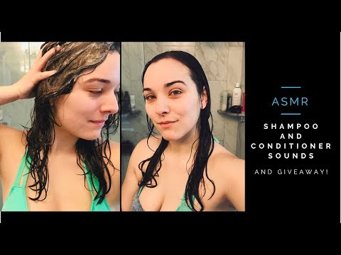 ASMR | Washing MY Hair | Shampoo Sounds | Hair Brushing | Styling | GIVEAWAY