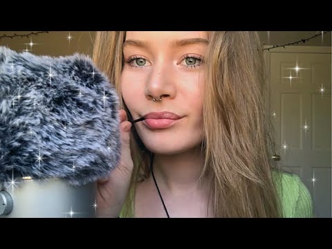 asmr spoolie nibbling + tingly inaudible whispers 🌙 #mouthsounds