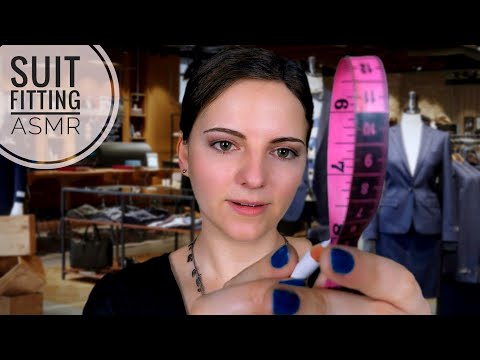 Suit Fitting ASMR | Female Tailor Measuring You & Fabric Sounds