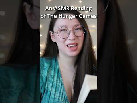 Reading you to sleep 😴 #asmr #asmrshorts #thehungergames