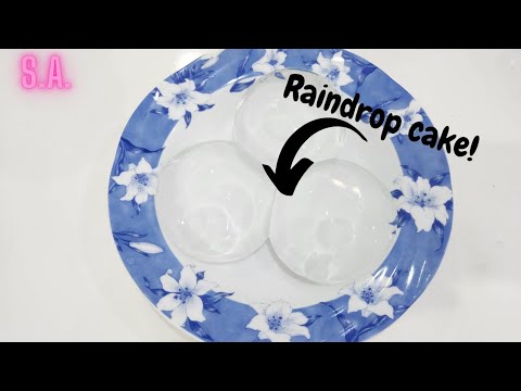 Asmr | Clear Raindrop Cake & Brown Sugar Eating Sound (Quiet)