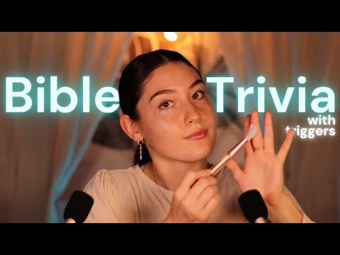 Christian ASMR - Bible Trivia with LOTS of Triggers (Level Easy)