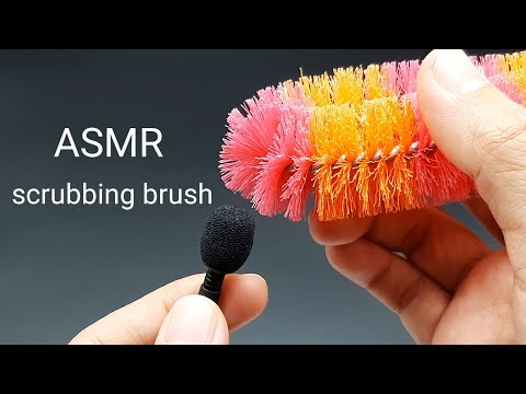 Scratching Microphone with Scrubbing Brush  - ASMR Scratching Mic I No Talking I Satisfying Video