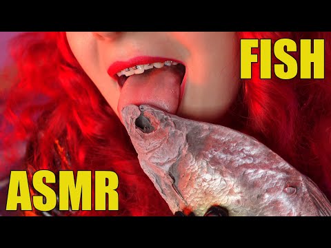 ASMR: eating big chocolate FISH (mukbang)