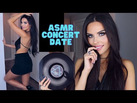 ASMR CONCERT DATE - Personal attention roleplay with try on and tingly fabric sounds
