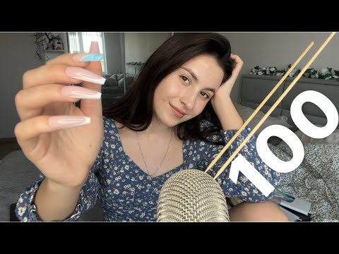 Asmr 100 Triggers For Sleep And Relax ( Asmr scratching, tapping, Slow Asmr )