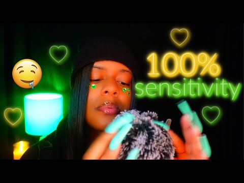 100% SENSITIVITY ASMR 💚🤤✨| Mic Gripping, Fast & Aggressive Triggers, Dry Mouth Sounds..♡ (SO TINGLY)