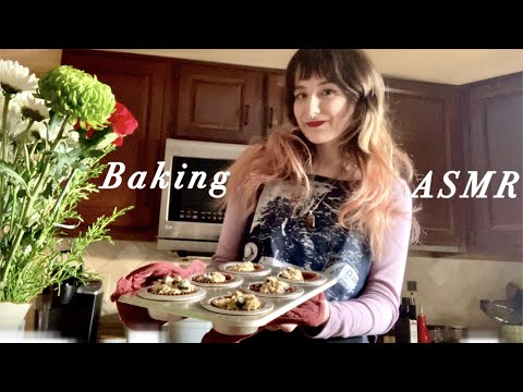 ASMR Baking Rustic Oatmeal Muffins l No Talking l Cooking Vlog
