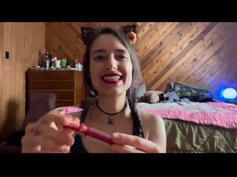 #ASMR LIPGLOSS PUMPING/APPLICATION for relaxation featuring my cats 😻😻😻😻😻🍒🧚🏻‍♀️